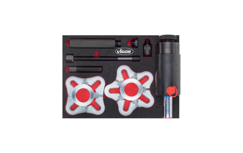 antriebswellen auspressvorrichtung satz mit 22 tonnen druck und zug hydraulikzylinder